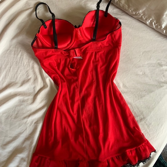 Cherry Red Babydoll Cami - Picture 3 of 4